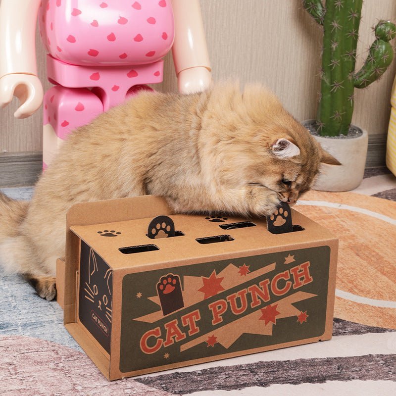 CatPunch Interactive Cardboard Cat Toy - catati - nz - cat - products - online