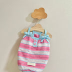 Pink Striped Summer Cat Vest with Bow Ties by CATATI SELECTED - M - Accessories - Catati