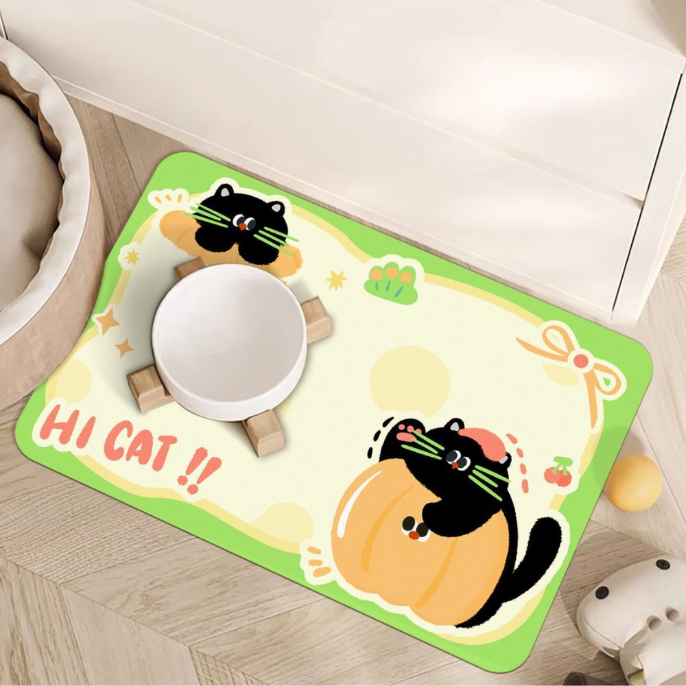 Cute Stripe Kitten Feeding Mat - catati - nz - cat - products - online