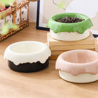 Donut Ceramic Cat Food & Water Bowl Set by CATATI SELECTED - Blue - Feeder - Catati