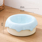 Donut Ceramic Cat Food & Water Bowl Set by CATATI SELECTED - Blue - Feeder - Catati