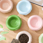 Donut Ceramic Cat Food & Water Bowl Set by CATATI SELECTED - Blue - Feeder - Catati