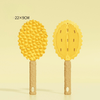 Durian-Style Cat Grooming Massage Brush by CATATI SELECTED - Yellow - Grooming - Catati