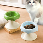 Elevated Donut Ceramic Cat Bowl by CATATI SELECTED - Pink - Feeder - Catati