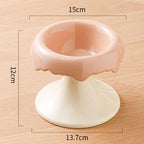 Elevated Donut Ceramic Cat Bowl by CATATI SELECTED - Brown - Feeder - Catati