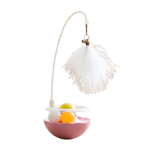 Feather Tumbler Cat Toy by CATATI SELECTED - Pink - Toy - Catati