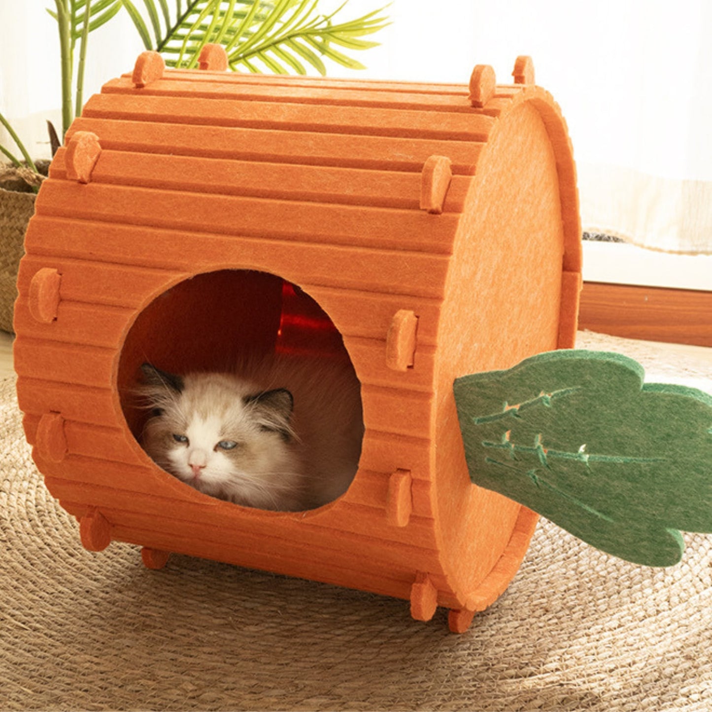 Felt Carrot Cat Cave - catati - nz - cat - products - online