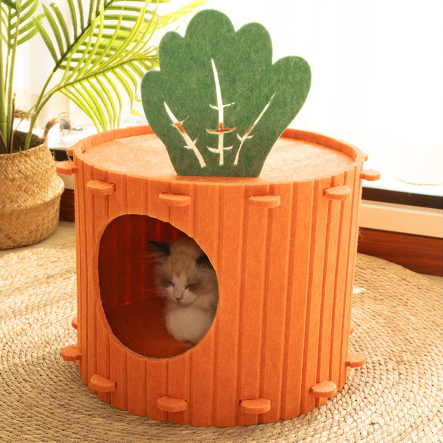 Felt Carrot Cat Cave - catati - nz - cat - products - online