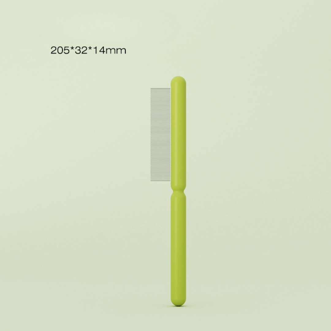 Fine-Tooth Cat Grooming Comb for Shedding by CATATI SELECTED - Green - Grooming - Catati