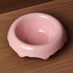 Flat Donut Ceramic Cat Bowl by CATATI SELECTED - Pink - Feeder - Catati