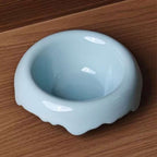 Flat Donut Ceramic Cat Bowl by CATATI SELECTED - Blue - Feeder - Catati