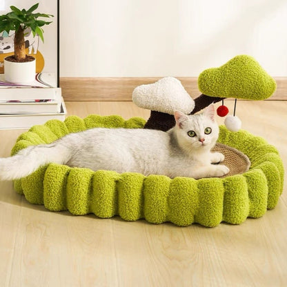 Fortune Tree Cat Scratching Bed - catati - nz - cat - products - online