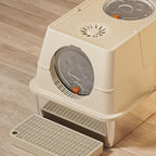 Fully Enclosed Stainless Steel Cat Litter Box by CATATI SELECTED - Silver - Litter - Catati