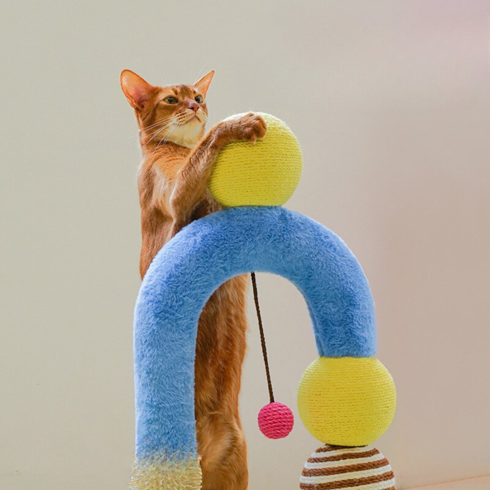 Geometric Arch Cat Scratching Post - catati - nz - cat - products - online