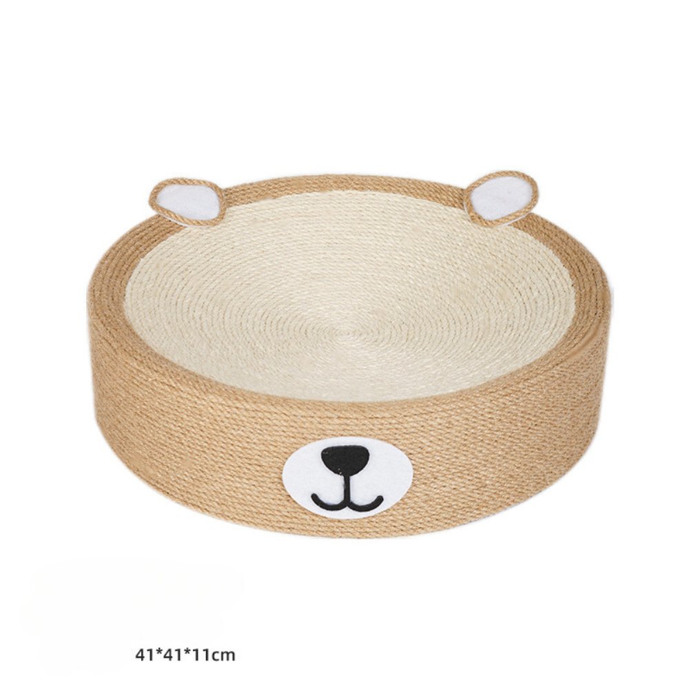 Hemp Fibre Cat Scratching Pad by Catati - Bear - Playing - Catati