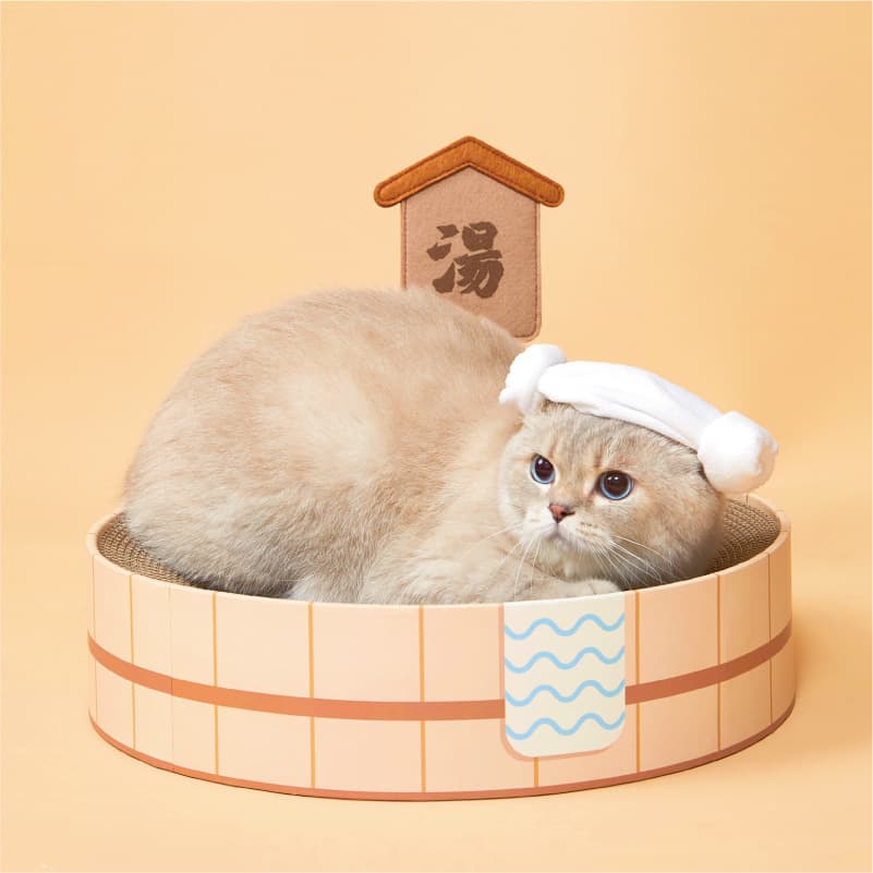 Hot Spring Cat Scratching Bed - catati - nz - cat - products - online