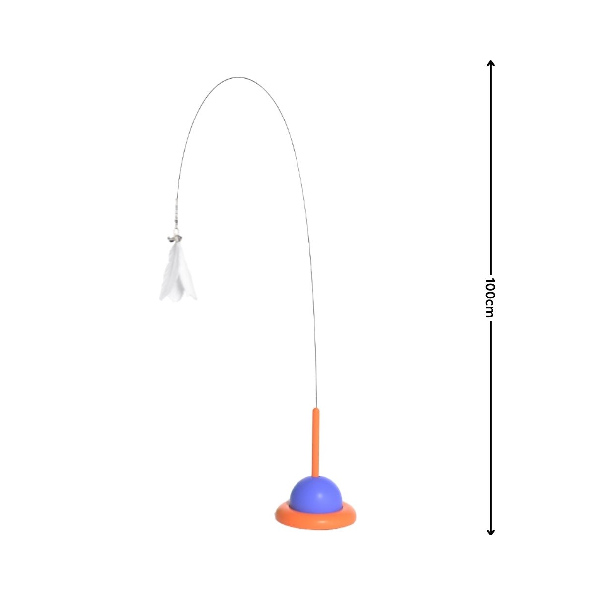 Feather Cat Teaser with Suction Cup by CATATI SELECTED - Blue - Toy - Catati