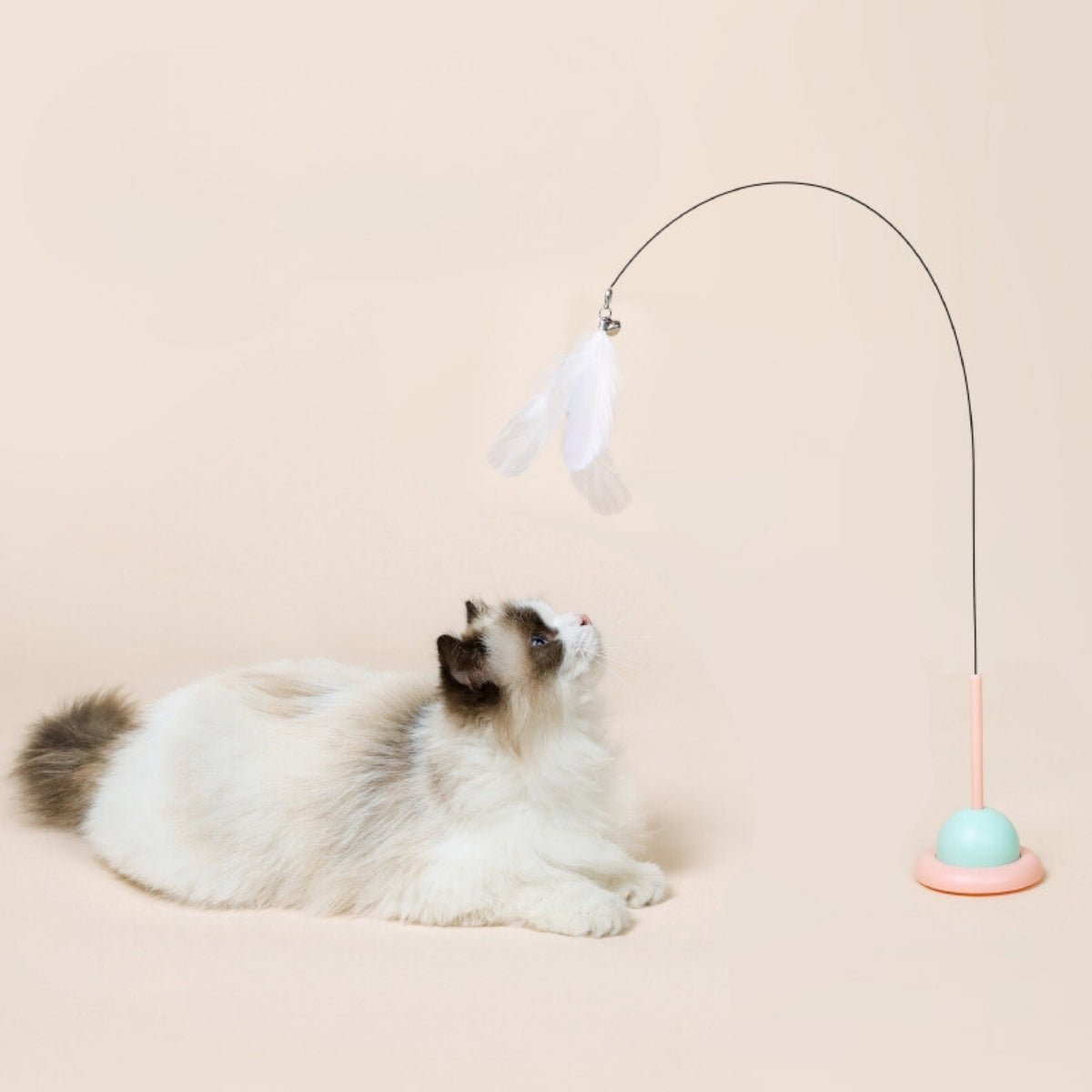 Feather Cat Teaser with Suction Cup by CATATI SELECTED - Pink - Toy - Catati