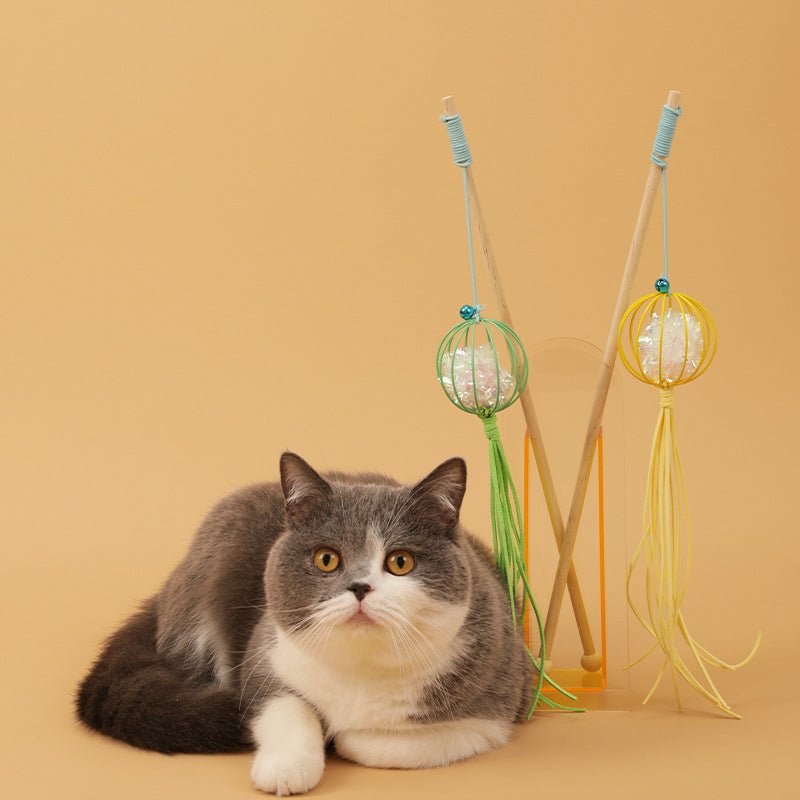 Lantern Ball Cat Teaser Wand - catati - nz - cat - products - online