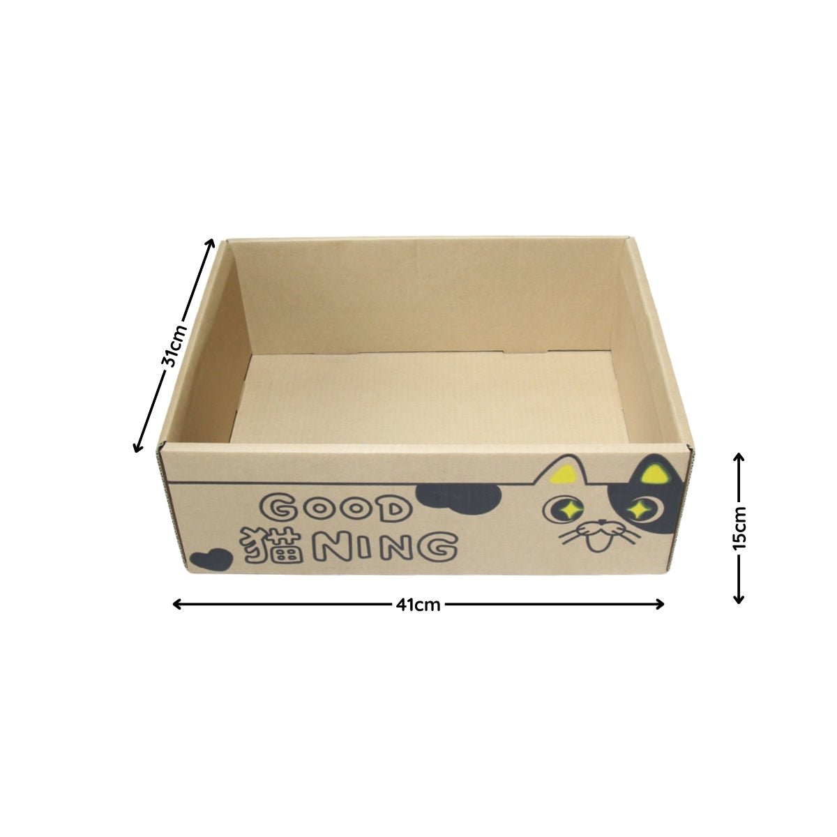 Large Corrugated Cardboard Cat Scratching Board & Box - catati - nz - cat - products - online