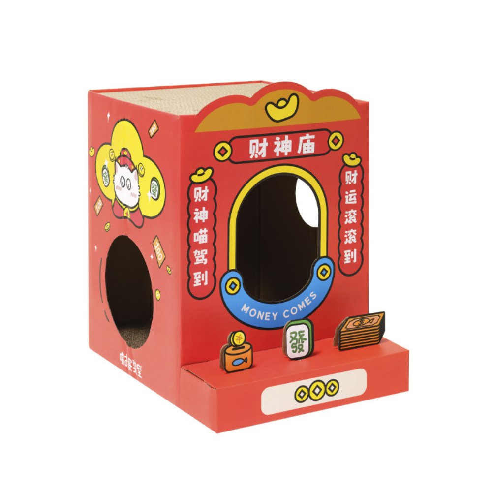 Lucky Temple Cat Scratcher Box - catati - nz - cat - products - online