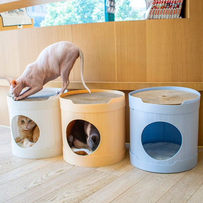 Luxury Cat Cave and Scratcher - catati - nz - cat - products - online