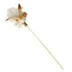 Matatabi Feather Cat Wand – NZ Natural Teaser by CATATI SELECTED - White - Toys - Catati