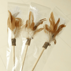 Matatabi Feather Cat Wand – NZ Natural Teaser by CATATI SELECTED - Black - Toys - Catati