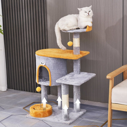 Monster Capsule Cat Tree with Scratching Post & Bed - catati - nz - cat - products - online