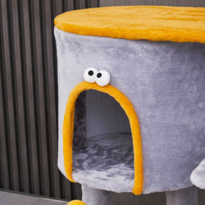 Monster Capsule Cat Tree with Scratching Post & Bed - catati - nz - cat - products - online