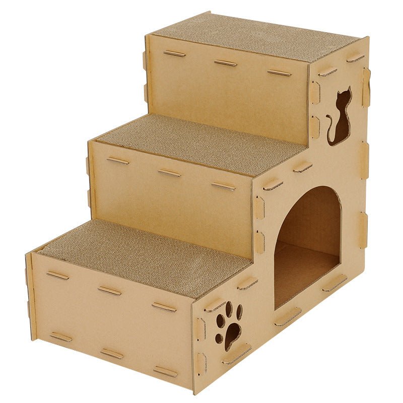 Multi - Layer Corrugated Cardboard Cat House - catati - nz - cat - products - online