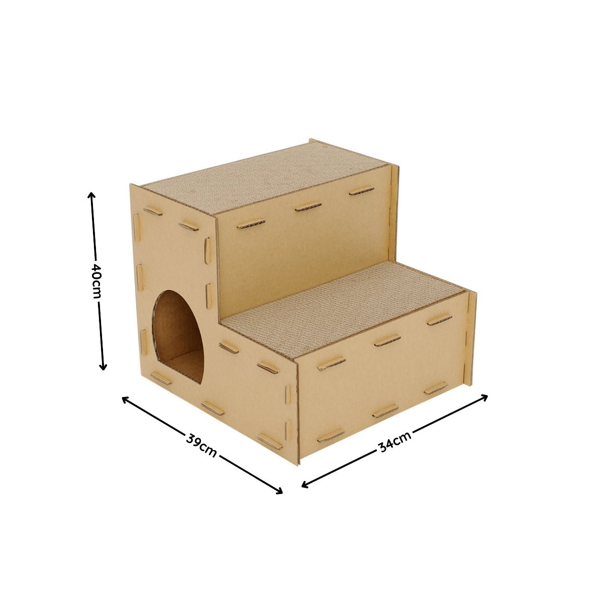 Multi - Layer Corrugated Cardboard Cat House - catati - nz - cat - products - online