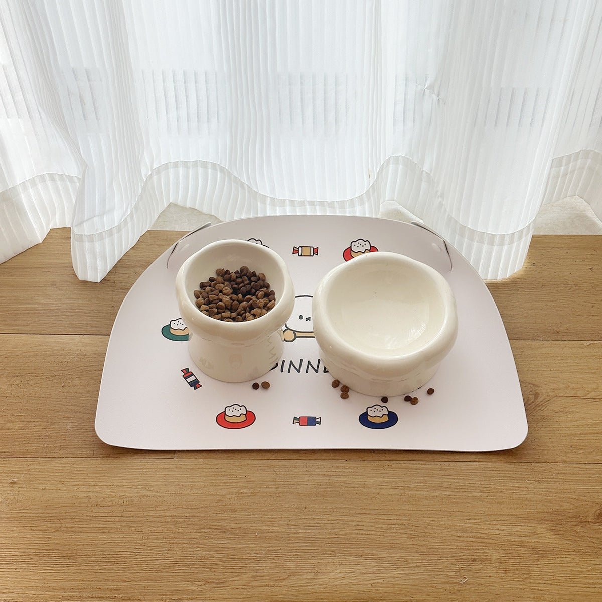NZ Waterproof Cat Food Tray – Spill-Proof Mat by CATATI SELECTED - Kitty Dinner - Feeder - Catati