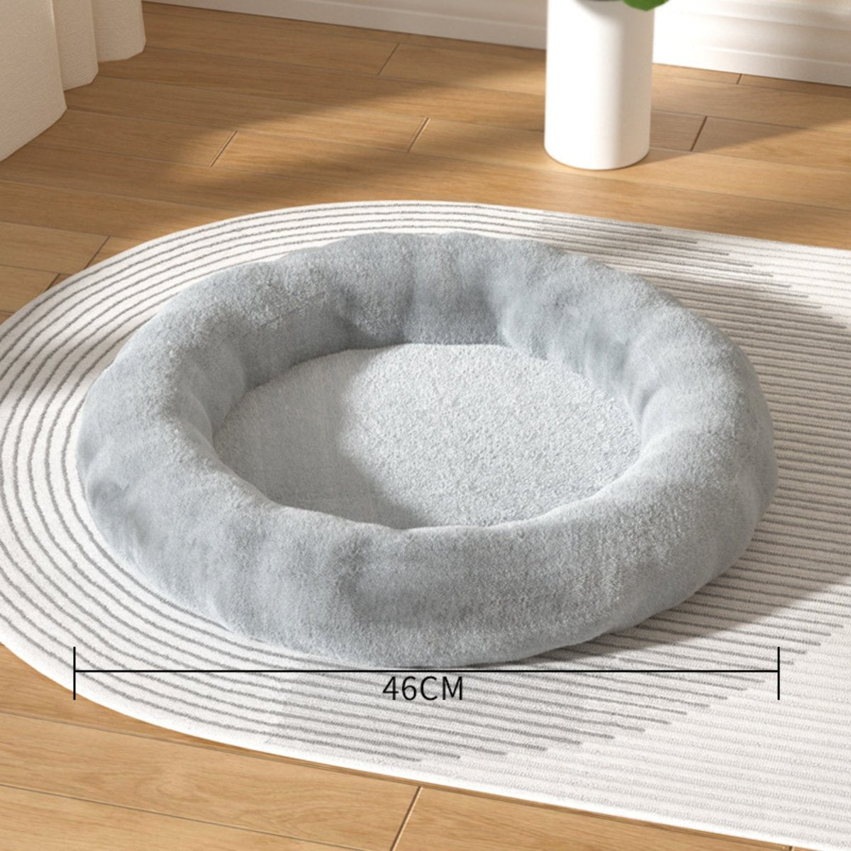 Plush Round Cat Bed for Winter - catati - nz - cat - products - online