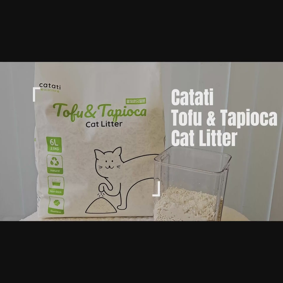 Tofu & Tapioca (Cassava) Cat Litter - Natural, Clumping and Flushable
