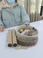 Bordeaux Cat Tree with Hammock & Toys – Kitten prefer - Catati Comfort Series