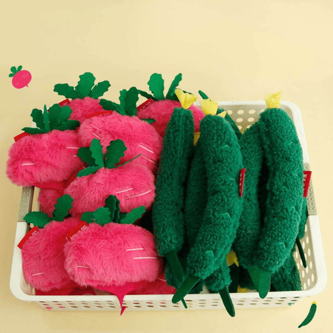 Radish & Cucumber Catnip Toy – NZ Veggie Duo by CATATI SELECTED - Radish - Toys - Catati