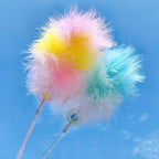 Rainbow Cloud Cat Wand Toy – NZ Teaser Stick by CATATI SELECTED - Pink - Toys - Catati
