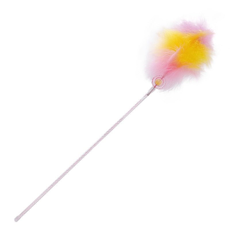 Rainbow Cloud Cat Wand Toy – NZ Teaser Stick by CATATI SELECTED - Pink - Toys - Catati