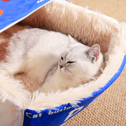 Rectangular Enclosed Snack Box Cat Bed - catati - nz - cat - products - online