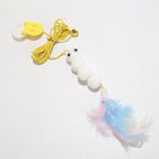 Retractable Hanging Cat Toy by CATATI SELECTED - Caterpillar(White Feather) - Toy - Catati