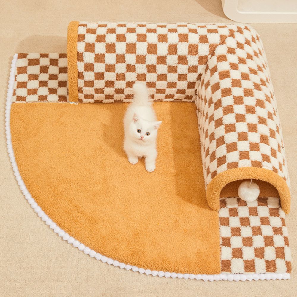 Right - Angle Tunnel Cat Bed - catati - nz - cat - products - online