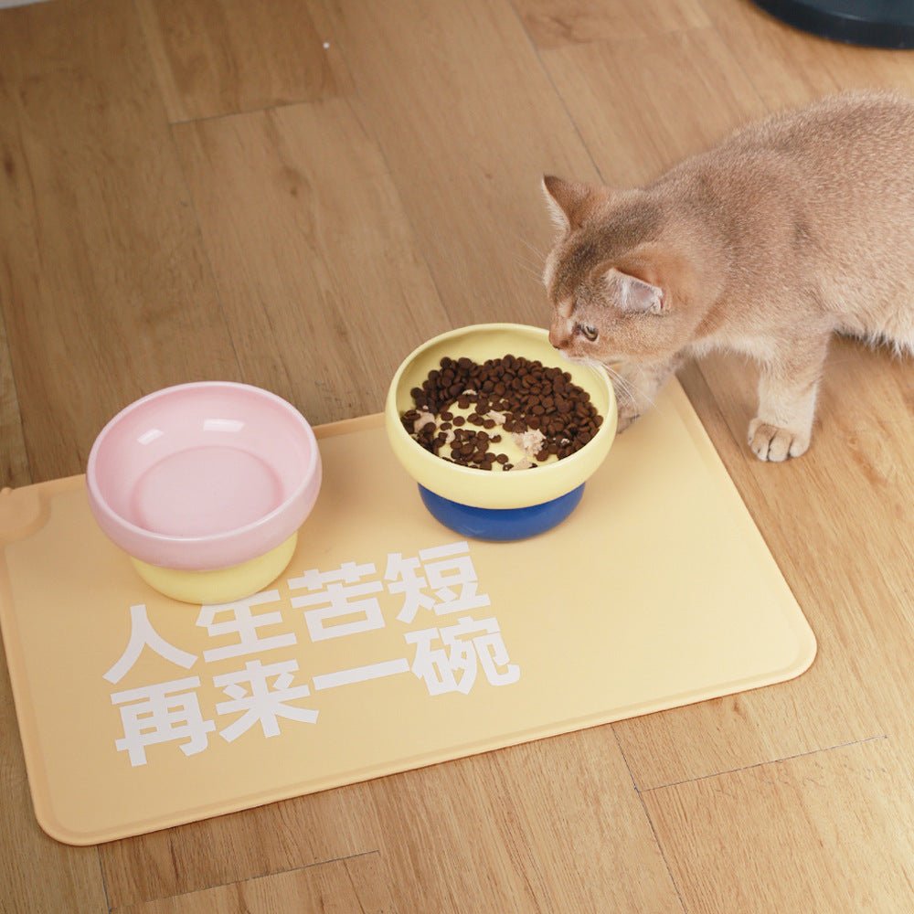 Silicone Cat Feeding Mat – Anti-Spill Design by CATATI SELECTED - Orange - Feeder - Catati