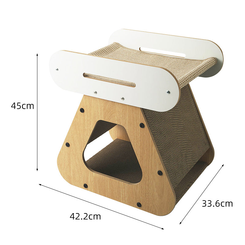 Modern Wood Cat Scratcher & Lounge – Multi-Level Design by CATATI SELECTED - Default Title - Furniture - Catati