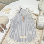 Striped Lace Cat Dress – NZ Pet Fashion by CATATI SELECTED - S - Accessories - Catati