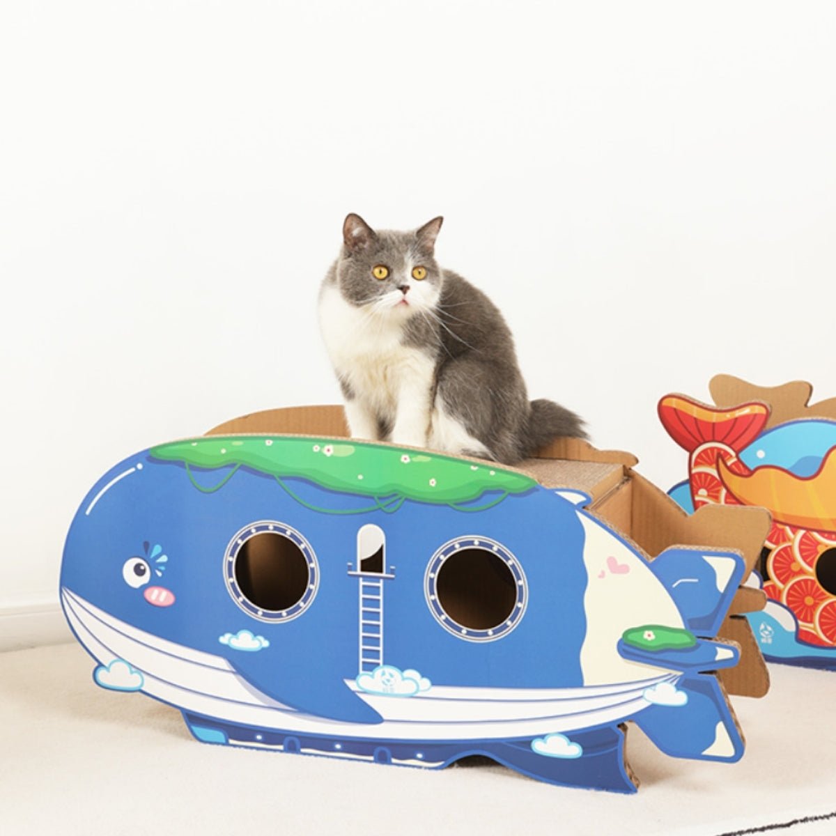 Whale Airship Cat Cave - catati - nz - cat - products - online