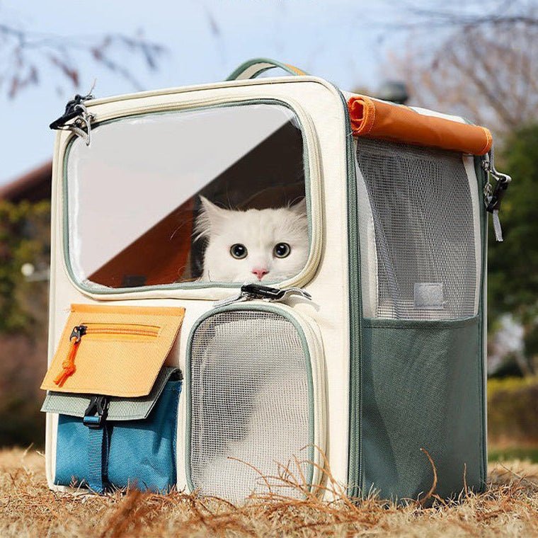 Window View Cat Travel Carrier Backpack by CATATI SELECTED - Beige - Accessories - Catati