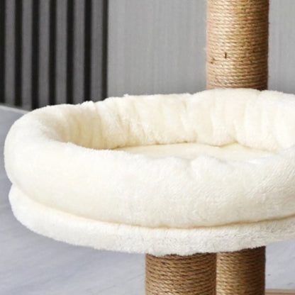 Wooden Cat Tree with Space Capsule & Scratching Post - catati - nz - cat - products - online